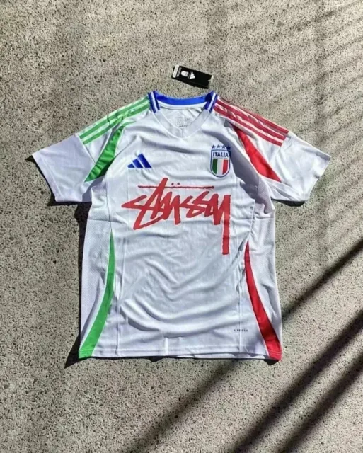 Adidas x Stussy White/Green/Red Jersey