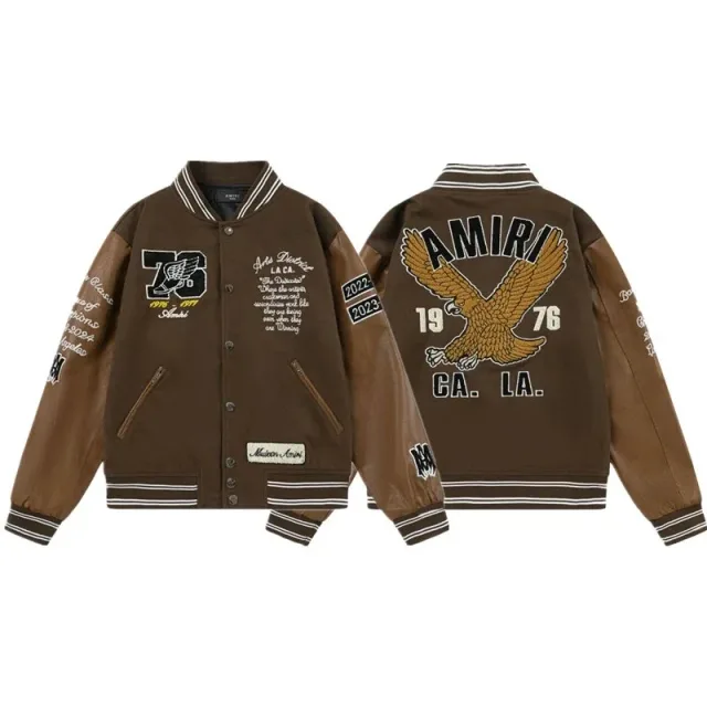 Amiri AMIRI Brown Varsity Jacket