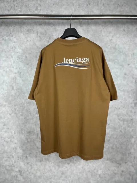 Balenciaga Logo T-Shirt Coffee