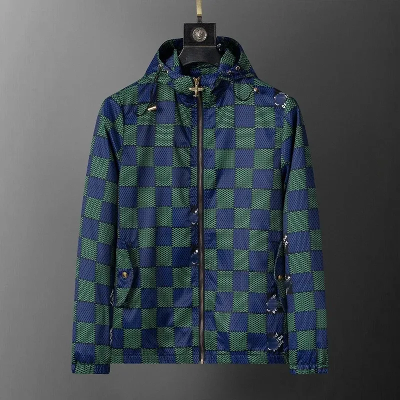 Burberry Vintage Check Navy & Green Hooded Jacket