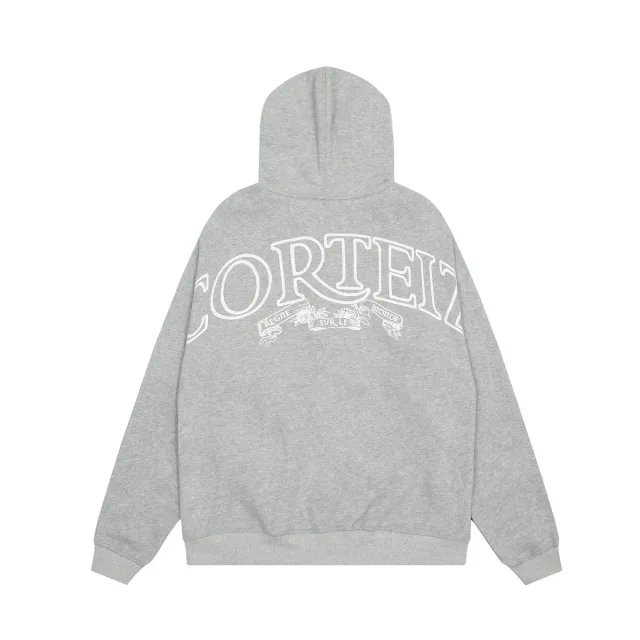 Corteiz RTW Grey Logo Hoodie
