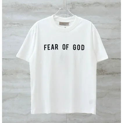 Fear of God White Crew Neck T-Shirt