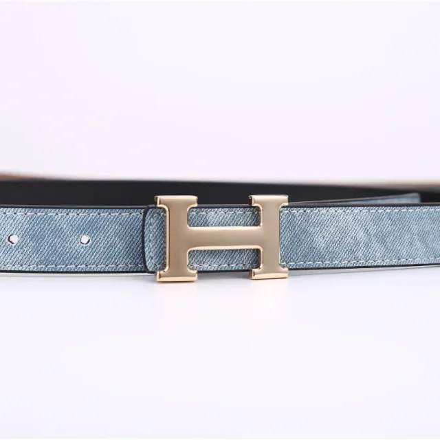 Hermès Hermès H Light Blue Belt