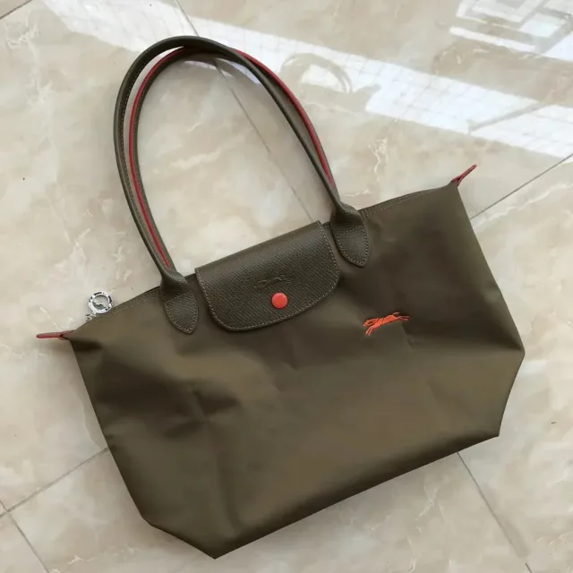 Longchamp Le Pliage Anniversary Olive Green Tote Bag