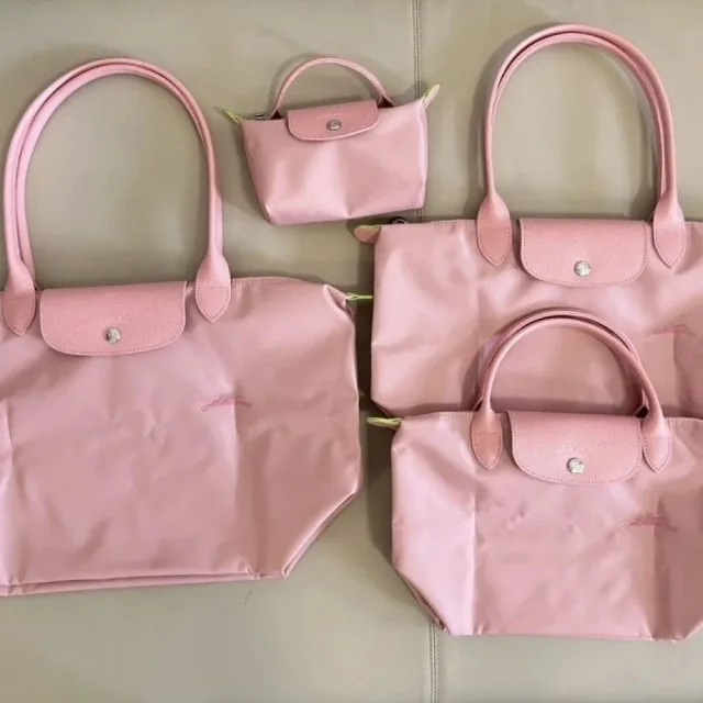 Longchamp Le Pliage Eco Petal Pink Tote Bag