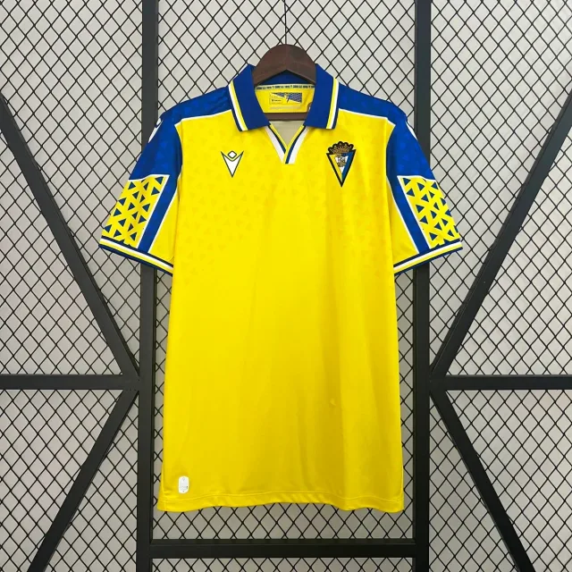 Macron Soccer Jersey Yellow/Blue