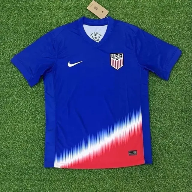 Nike 02 Blue/Red/White Gradient Soccer Jersey