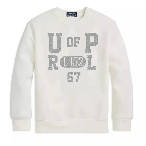 Polo Ralph Lauren A-3 White Crewneck Sweatshirt