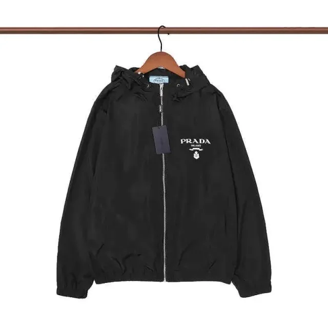 Prada Black Hooded Jacket