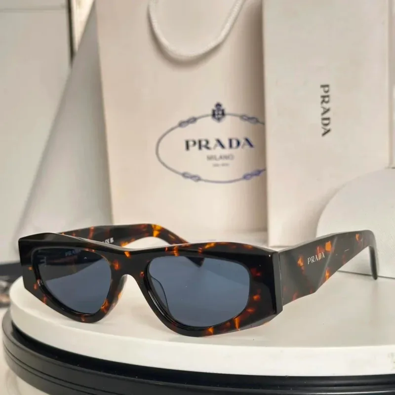 Prada Sunglasses Tortoiseshell Blue Lens Eyewear