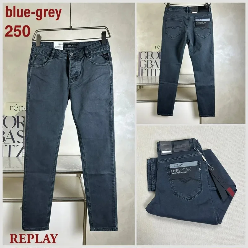 Replay Hyperflex Blue-Grey Jeans